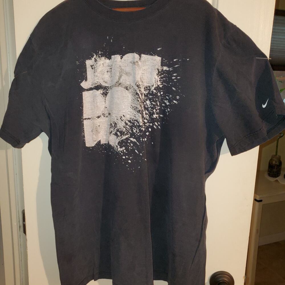 NIKE JUST DO IT Black splash GRAPHIC T-SHIRT EXCLUSIVE ART MENS SIZE XXL